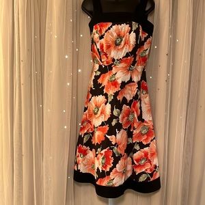 R & K Originals floral summer dress Size 6 #10177